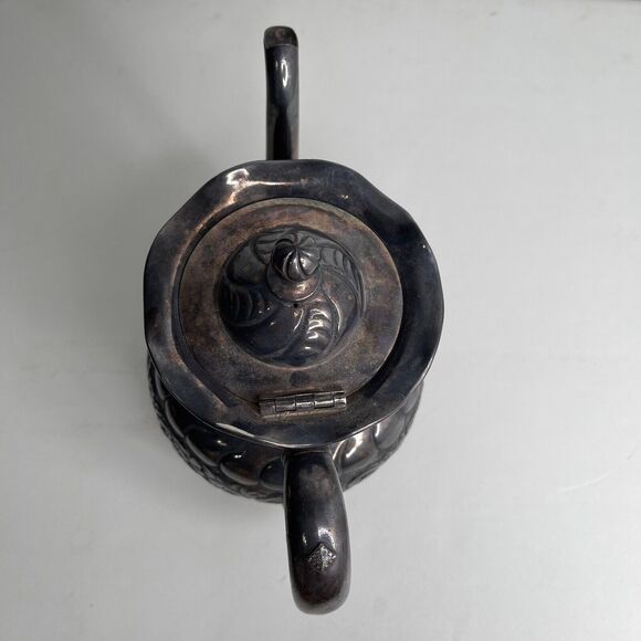 Pairpoint Mfg Co Antique 329 Tea Set Teapot Creamer Sugar Pot 4 Piece Set Rare - Picture 7 of 16